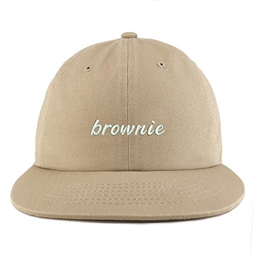 Trendy Apparel Shop Brownie Embroidered Unstructured Flatbill Adjustable Cap