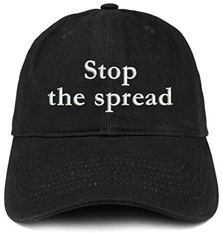 Trendy Apparel Shop Stop The Spread Embroidered Soft Crown Cotton Cap
