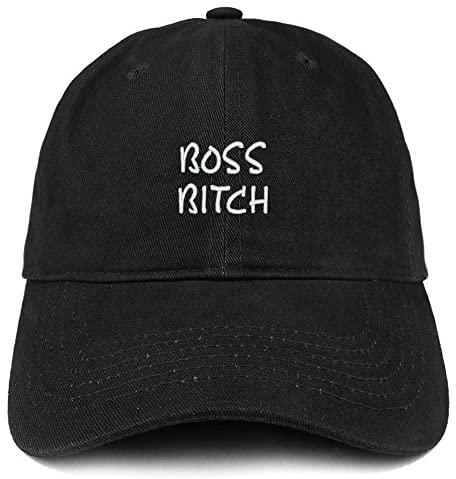 Trendy Apparel Shop Boss Bitch Embroidered Soft Cotton Dad Hat