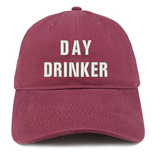 Trendy Apparel Shop Day Drinker Embroidered Low Profile Brushed Cotton Cap