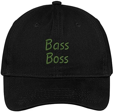 Trendy Apparel Shop Bass Boss Text Embroidered Dad Hat Adjustable Cotton Baseball Cap
