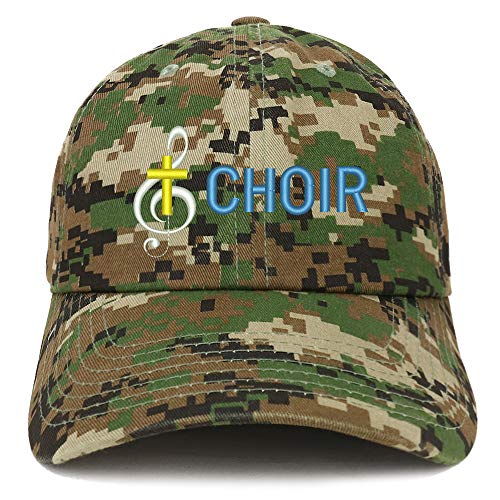 Trendy Apparel Shop Choir Embroidered Soft Crown 100% Brushed Cotton Cap