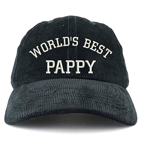 Trendy Apparel Shop World's Best Pappy Cotton Corduroy Unstructured Baseball Cap