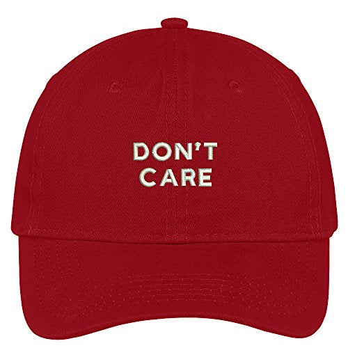 Trendy Apparel Shop Care Embroidered 100% Quality Brushed Cotton Baseball Cap