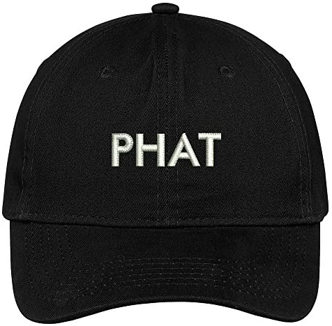 Trendy Apparel Shop PHAT Embroidered Soft Crown 100% Brushed Cotton Dad Hat Cap