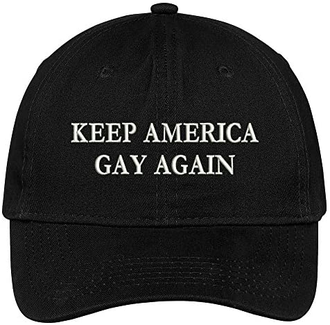Trendy Apparel Shop Keep America Gay Again Embroidered Soft Crown 100% Brushed Cotton Cap