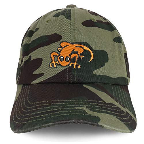 Trendy Apparel Shop Little Lizard Orange Embroidered Unstructured Cotton Dad Hat