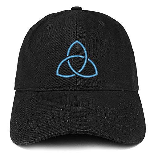 Trendy Apparel Shop Holy Trinity Embroidered Soft Crown 100% Brushed Cotton Cap