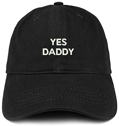 Trendy Apparel Shop Yes Daddy 2 Line Embroidered Low Profile Brushed Cotton Cap