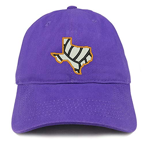 Trendy Apparel Shop Texas Volleyball Embroidered Brushed Cotton Cap
