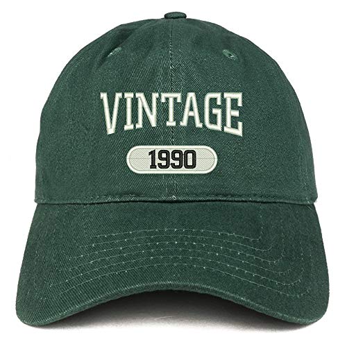 Trendy Apparel Shop Vintage 1990 Embroidered 31st Birthday Relaxed Fitting Cotton Cap