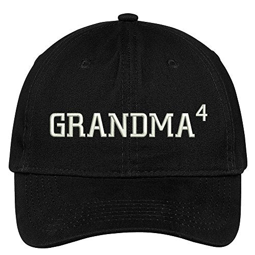 Trendy Apparel Shop Grnadma Of 4 Grandchildren Embroidered 100% Quality Brushed Cotton Baseball Cap
