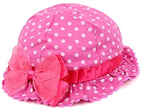 Trendy Apparel Shop Baby Infant Soft Polka Dot Print Cotton Bonnet Hat