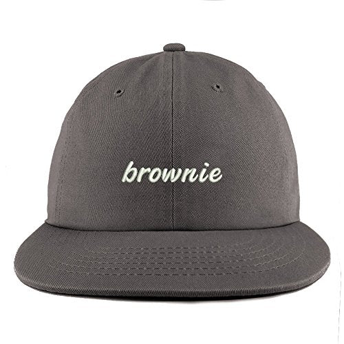 Trendy Apparel Shop Brownie Embroidered Unstructured Flatbill Adjustable Cap