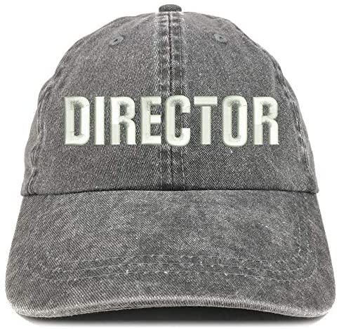 Trendy Apparel Shop Director Embroidered Washed Low Profile Cap