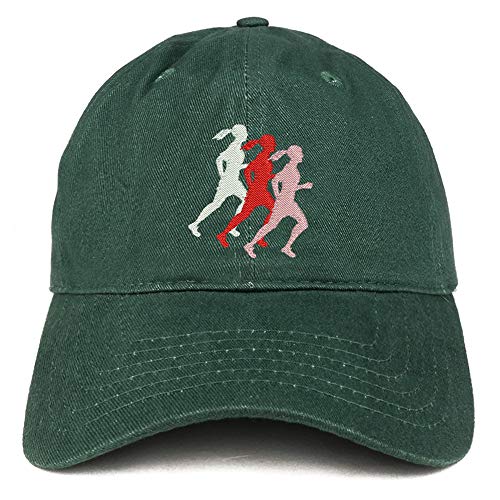 Trendy Apparel Shop Female Runner Embroidered Soft Crown 100% Brushed Cotton Cap