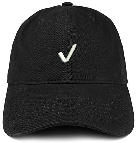Trendy Apparel Shop Check Mark Embroidered Soft Crown Brushed Cotton Cap