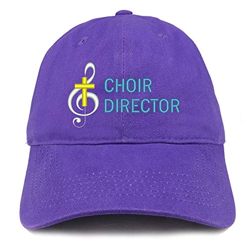 Trendy Apparel Shop Choir Director Embroidered Soft Crown 100% Brushed Cotton Cap