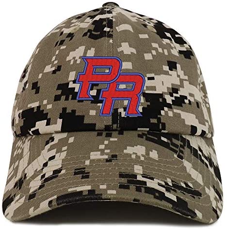 Trendy Apparel Shop Puerto Rico PR Embroidered Soft Crown 100% Brushed Cotton Cap