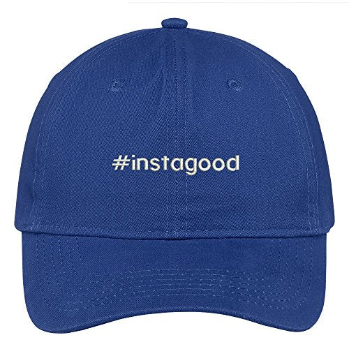Trendy Apparel Shop Hashtag #instagood Embroidered Low Profile Soft Cotton Brushed Baseball Cap