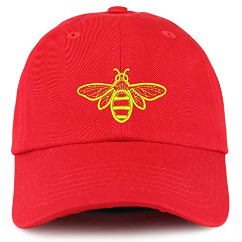 Trendy Apparel Shop Youth Bee Embroidered Unstructured Cotton Baseball Cap