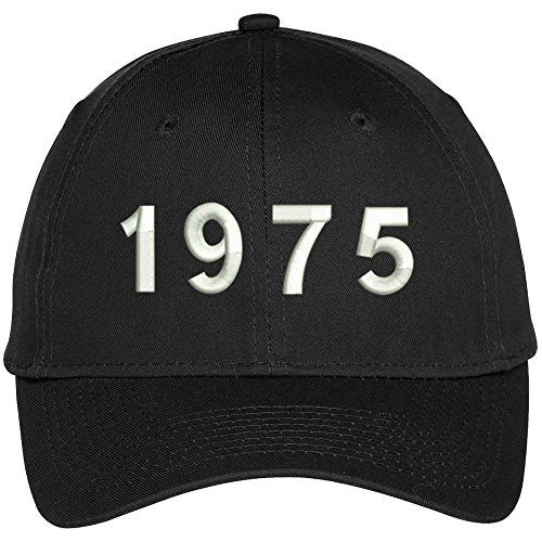 Trendy Apparel Shop 1975 Birth Year Embroidered Baseball Cap