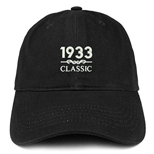 Trendy Apparel Shop Classic 1933 Embroidered Retro Soft Cotton Baseball Cap