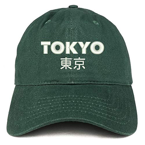 Trendy Apparel Shop Tokyo Embroidered Soft Crown 100% Brushed Cotton Cap