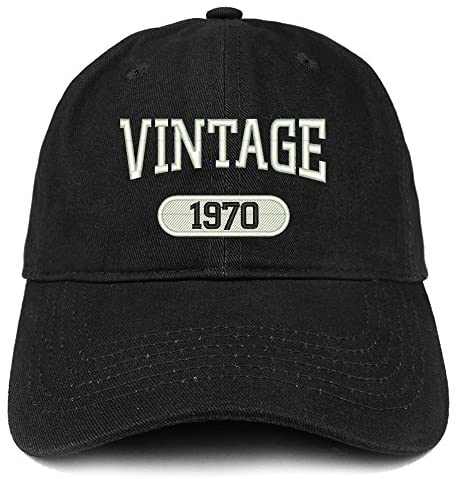 Trendy Apparel Shop Vintage 1970 Embroidered 51st Birthday Relaxed Fitting Cotton Cap