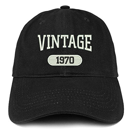 Trendy Apparel Shop Vintage 1970 Embroidered 51st Birthday Relaxed Fitting Cotton Cap