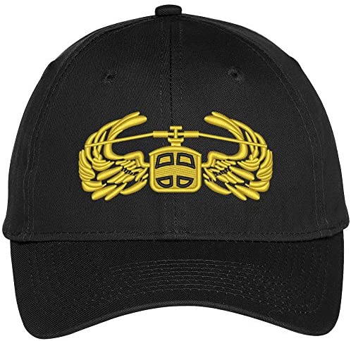 Trendy Apparel Shop US Army Air Assault Embroidered High Profile Baseball Cap