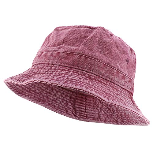 Trendy Apparel Shop 100% Cotton Pigment Dyed Washed Bucket Hat
