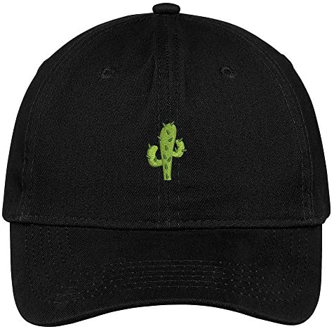 Trendy Apparel Shop Small Cactus Embroidered Soft Cotton Low Profile Dad Hat Baseball Cap