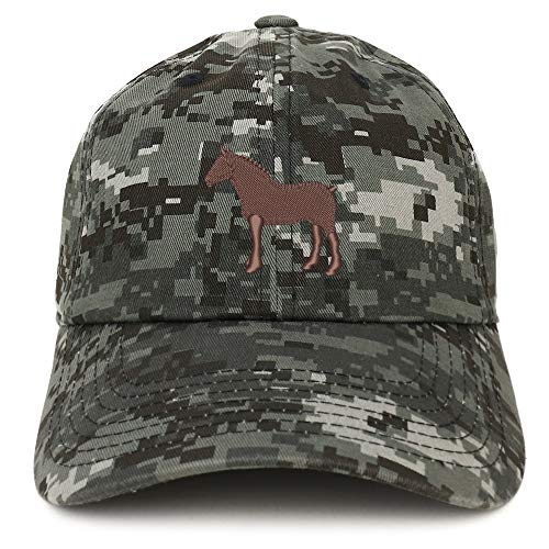 Trendy Apparel Shop Draft Horse Embroidered Brushed Cotton Cap