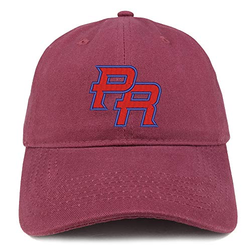 Trendy Apparel Shop Puerto Rico PR Embroidered Soft Crown 100% Brushed Cotton Cap