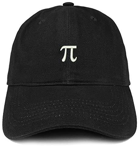 Trendy Apparel Shop Pie Math Symbol Small Embroidered Cotton Dad Hat