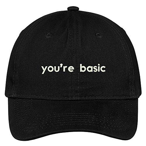 Trendy Apparel Shop You're Basic Embroidered Soft Cotton Adjustable Cap Dad Hat