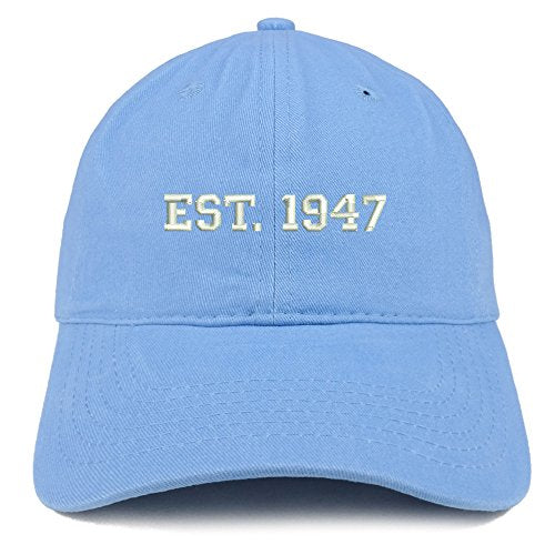 Trendy Apparel Shop EST 1947 Embroidered -  Birthday Gift Soft Cotton Baseball Cap