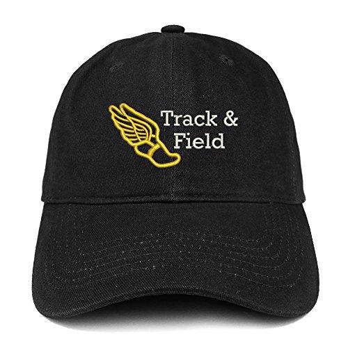 Trendy Apparel Shop Track and Field Quality Embroidered Low Profile Brushed Cotton Dad Hat Cap