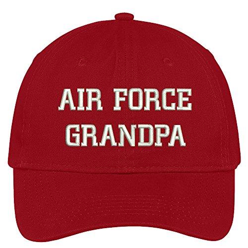 Trendy Apparel Shop Air Force Grandpa Embroidered Soft Crown 100% Brushed Cotton Cap
