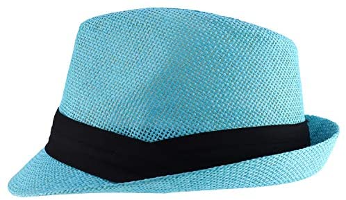 Trendy Apparel Shop Kid's Small Size Paper Woven Straw Summer Fedora