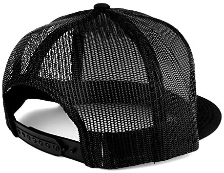 Trendy Apparel Shop Flexfit XXL Egypt Flag 5 Panel Flatbill Trucker Mesh Snapback Cap