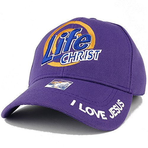 Trendy Apparel Shop Life with Christ Embroidered Christian Theme Adjustable Baseball Cap