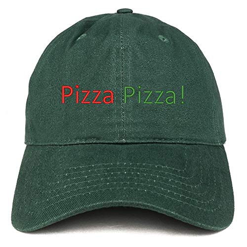Trendy Apparel Shop Pizza Pizza Embroidered Unstructured Cotton Dad Hat