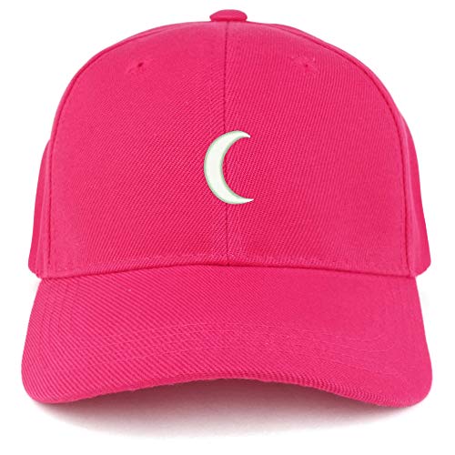 Trendy Apparel Shop Crescent Moon Embroidered Youth Size Kids Structured Baseball Cap
