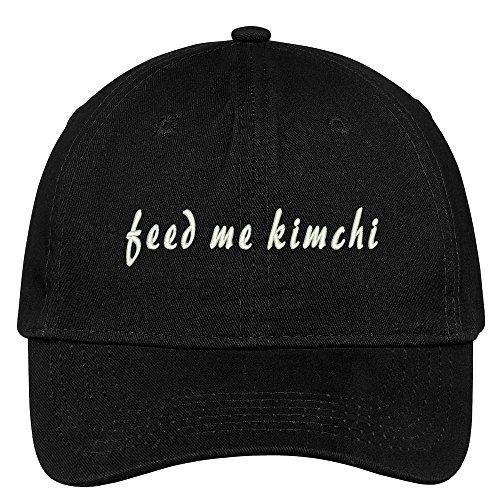 Trendy Apparel Shop Feed Me Kimchi Embroidered Low Profile Cotton Cap Dad Hat