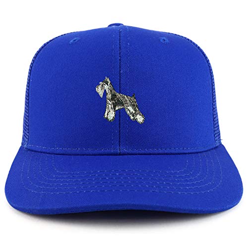 Trendy Apparel Shop Miniature Schnauzer Dog Two Tone Trucker Baseball Cap