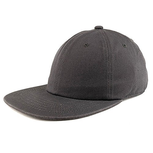 Trendy Apparel Shop Low Profile Plain Unstructured Crown Flatbill Snapback Cap