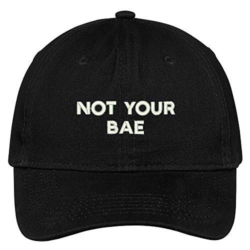 Trendy Apparel Shop Not Your Bae Embroidered Low Profile Adjustable Cap Dad Hat