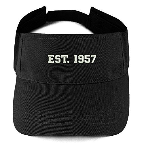 Trendy Apparel Shop EST 1957 Embroidered - 64th Birthday Gift Summer Adjustable Visor